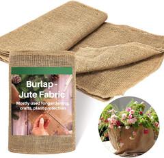 Burlap Fabric Roll – Garden Burlap Fabric Roll 40″ X 13 Feet Natural Burlap Mate