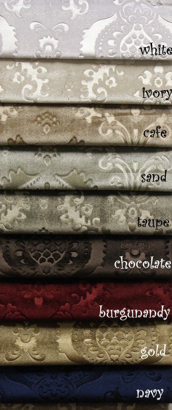 Brocade Damask Velvet Fabric, Ideal Embossed Material for Upholstery Tablecloths