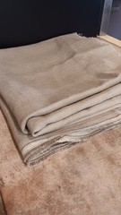 2+ sq. yds. Taupe/Beige/Light Brown Fabric, 50″ long x 56″ wide, Linen blend