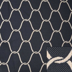 Morbern Boat Patterned Fabric | Twist Dark Chain Link 56 Inch (YD)
