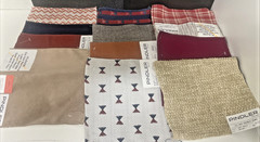 Fabric Samples Square Piece Pindler Lot of 70 PC Multi Color Design
