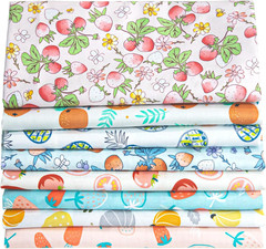 8Pcs Fat Quarter Fabric Bundles Quilting Cotton Craft Fabric Pre-Cut