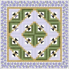 Benartex – Whispering Lilies – African Lilies – Ivory, Fabric BTY
