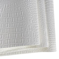 Crocodile Pattern Faux Leather Fabric 36″x54″ Marine Vinyl Soft Alligator Ski…