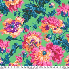 1/2 Yard Fabric – Garden Party – Pink by Kaffe Fassett Collective