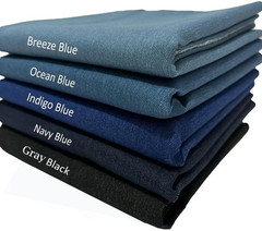 -2-Yard 9 Oz Indigo Blue Denim Fabric for Sewing, Crafting |Medium-Weight Denim