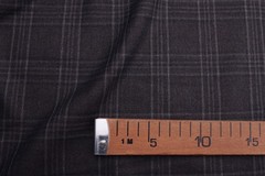Ermenegildo Zegna 100% Silk Suiting/blazer Fabric Brown Check Plaid 2.2 meters