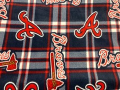 MLB Atlanta Braves Fleece Fabric Free Shipping/ 2 yard pieces