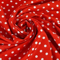 Polka Dot 100% Cotton Fabric, Sewing, Craft, Spots 44” Inch Wide material