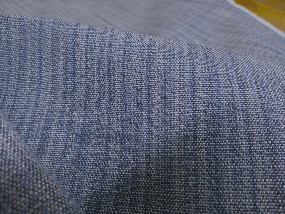 Perennials Stree-Yay! Blue Boy In/Outdoor Linen Like Weave BTY Hues of Blue