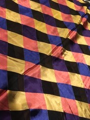 60% Silk 40%Cotton fine Fabric 32” square panel scarf clothings shirt