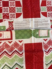Christmas Fabric Panel – Joy Kate Spain Christmas Stocking Moda Cotton #27121