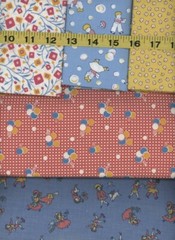 1 YD +4FQ Vintage 1930’s Reproduction Piece O Cake StoryBook Playtime Windham
