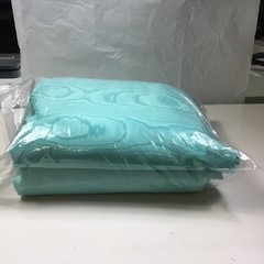 Moire’ Sewing fabric New 2 PCs Total 10 1/4 Yards By 50” Turquoise Taffeta