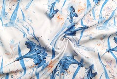 55” Wide By Yard Summer Shirt Fabric Soft Natural Pure Viscose Rayon Material