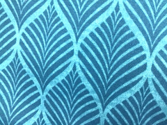 Blue Leaf Outdoor Fabric Berkshire Fenbrook Blue Cove By the Yard