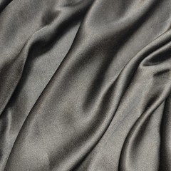 54” Wide 15Momme Black Mulberry Silk Cotton Satin Fabric Natural Charmeuse Silk