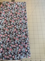 vintage peter pan fabrics inc 13 1/2” x WOF DUSTY PINK AND BLUE CALICO