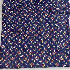 Blue Ditsy Floral Print Sewing Quilting Calico Fabric – 50″ Long x 44″ Wide