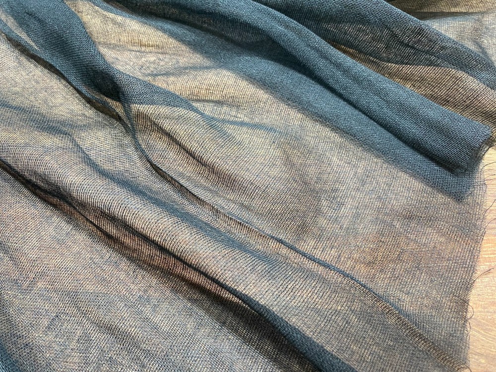 Black Mull Muslin 100% Cotton Fabric Voile Curtains Gauze Cheesecloth 140cm wide