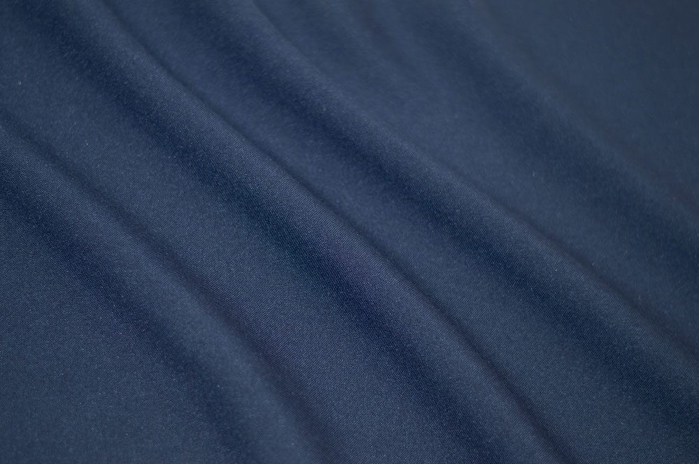 Navy Blue Poplin Fabric Sewing Apparel By The Yard Lightweight