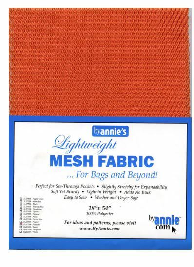 ByAnnie Pumpkin Orange Lightweight Mesh Fabric 45 x 137cm (18 x 54″)