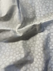 1 Yd White on White Tone on Tone Cotton Fabric Sprinkles Scattered Dots Circles