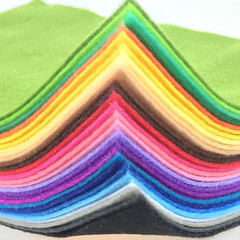 Flic-Flac 28Pcs 12 X 8 Inches (30Cmx20Cm) 1.4Mm Thick Soft Felt Fabric Sheet Ass