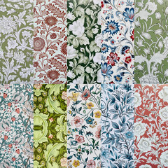 8″X8″ 50Pcs Cotton Fabric Squares for Sewing Quilting Supplies 100% Cotton