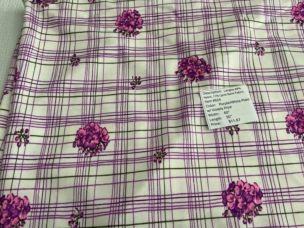 Item #624. Langley 89%Nylon 11% Lycra Swim Fabric