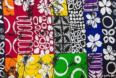 African Print Fabric/ Ankara – Multicolored ‘Beautiful Chaos’, YARD or WHOLESALE