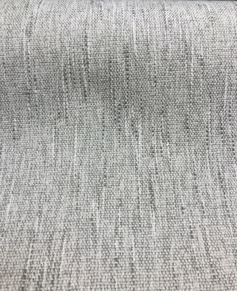 Avenger Pumice White Gray Tweed Soft Chenille Upholstery Fabric by the yard