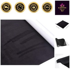 16.5in x 59in Black Microfiber Suede Effect Fabric – Perfect for Car Decoration