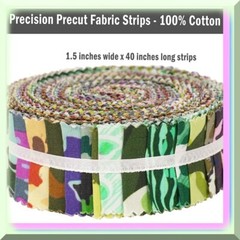 40-Piece Multicolor Camouflage Cotton Quilt Strips