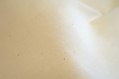 VINTAGE CREAM HEAVY THICK STARCHED COTTON FABRIC 1.82m x 1.47m