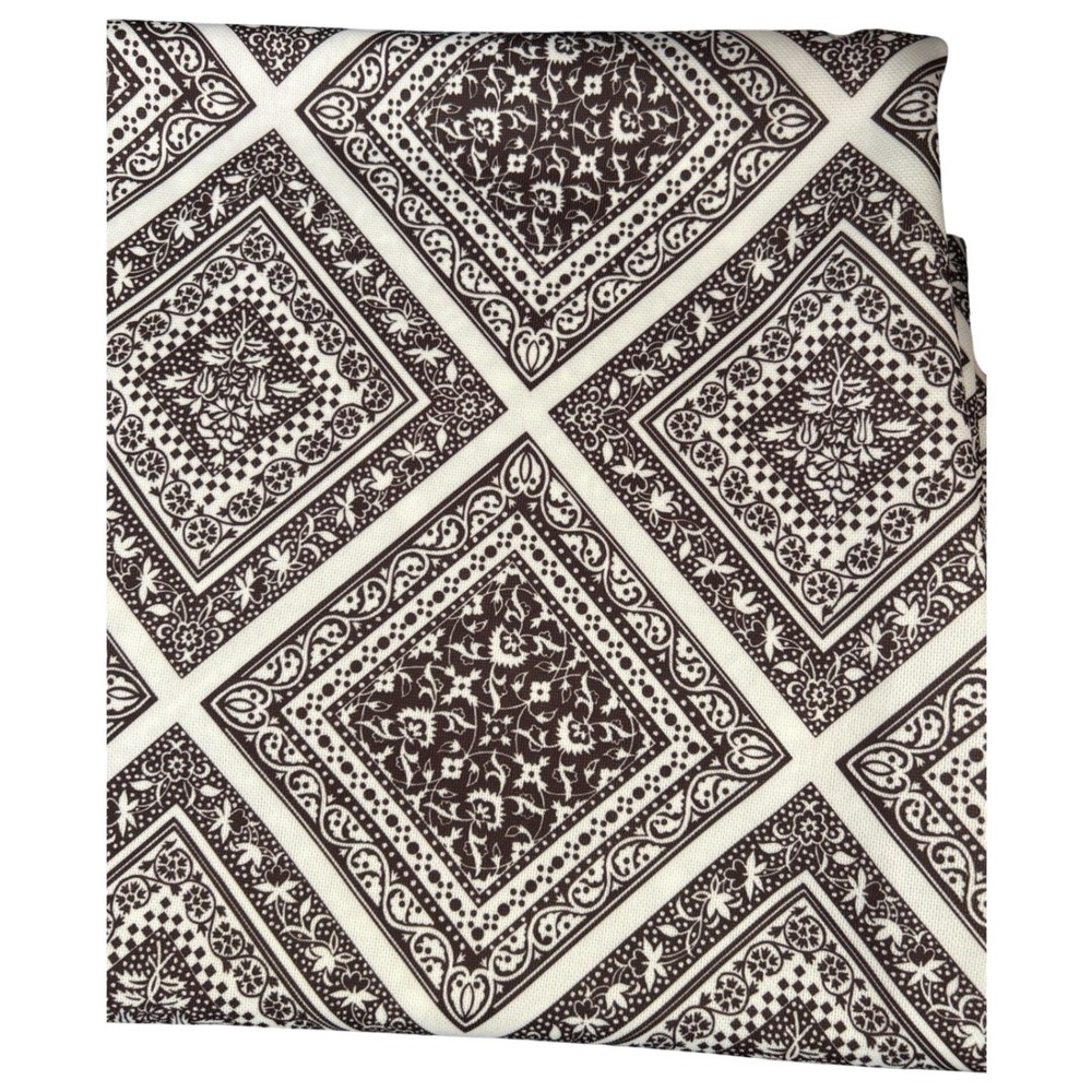 Vintage Unbranded Bandana Print Fabric Remnant Bohemian Western