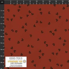 Stof European Quilting Colour Rhythm Butterfly Flowers Brown Fabric By Yd