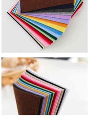 New 40/22 Pieces 10x10cm/15x15cm/30x30cm Soft Felt Fabric Non-Woven DIY Felt