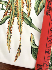 Thibaut Copa Cabana Floral & Birds Cotton Sateen White Fabric Rare Retired BTY