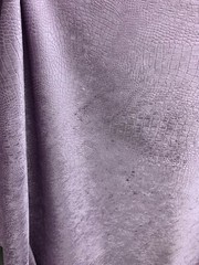 LILAC ALLIGATOR CROCODILE EMBOSSED CHENILLE VELVET FABRIC (56 in.) Solid BTY