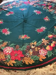 HTF VIP Cranston Woodland Fabric Tree Skirt 56inch Round Gingerbread Men