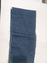Jean like fabric material for sale by the yard (still on original roll)