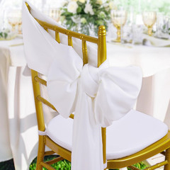 5 Yard White Chiffon Fabric by the Yard, 58 Inch Wide Elegant Sheer Chiffon Fabr
