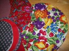 Fabric Circles Misc Patterns Two Sizes