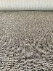 6 Yds Pindler Ardsley Chevron Woven Backed Upholstery Fabric Slate 6308