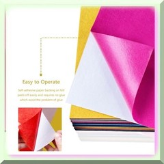 Colorful Felt Sheets Pack 40 Sheets 8×12 Inches