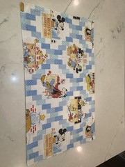 Vintage Walt Disney Productions Mickey’s Country Store Pillowcase Gingham Fab 5