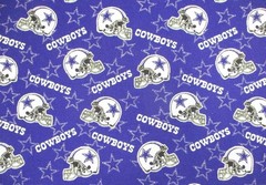 Dallas Cowboys Football on 100% Cotton Fabric by the 1/4 Yard: 9″ x 57″ (NFL)
