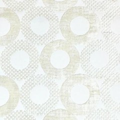 6 COLORS / Velvet Circle Geometric Tone on Tone Fabric