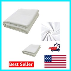 High-Quality Bleached White Muslin Fabric – 1 Yard of Medium Weight Cotton